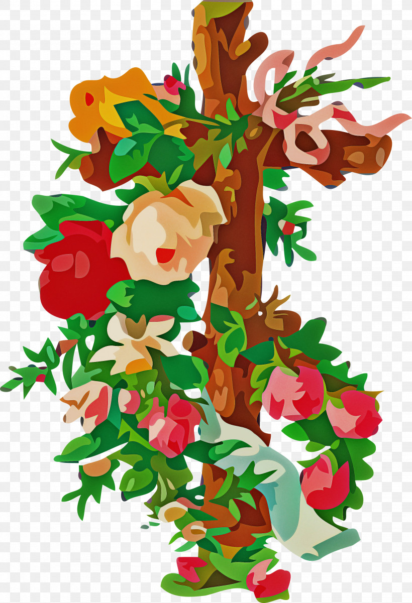 Christmas Day, PNG, 2048x3000px, Watercolor Flower, Christmas Day, Christmas Ornament M, Flower Download Free
