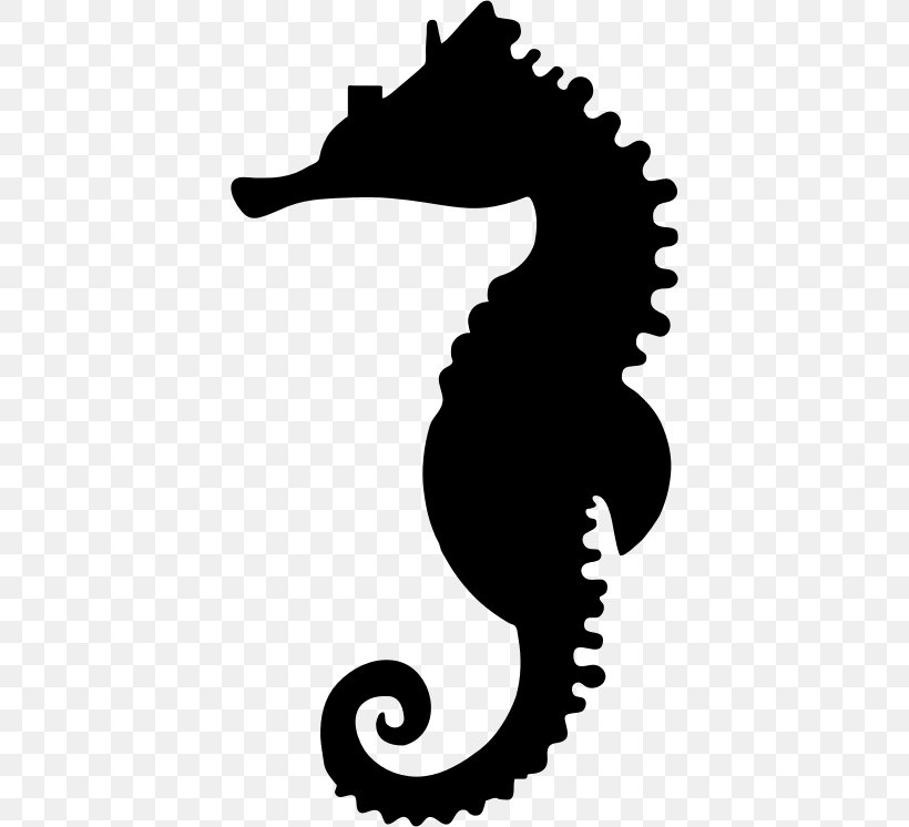 Silhouette New Holland Seahorse Clip Art, PNG, 404x746px, Silhouette, Animal, Artwork, Black And White, Fish Download Free