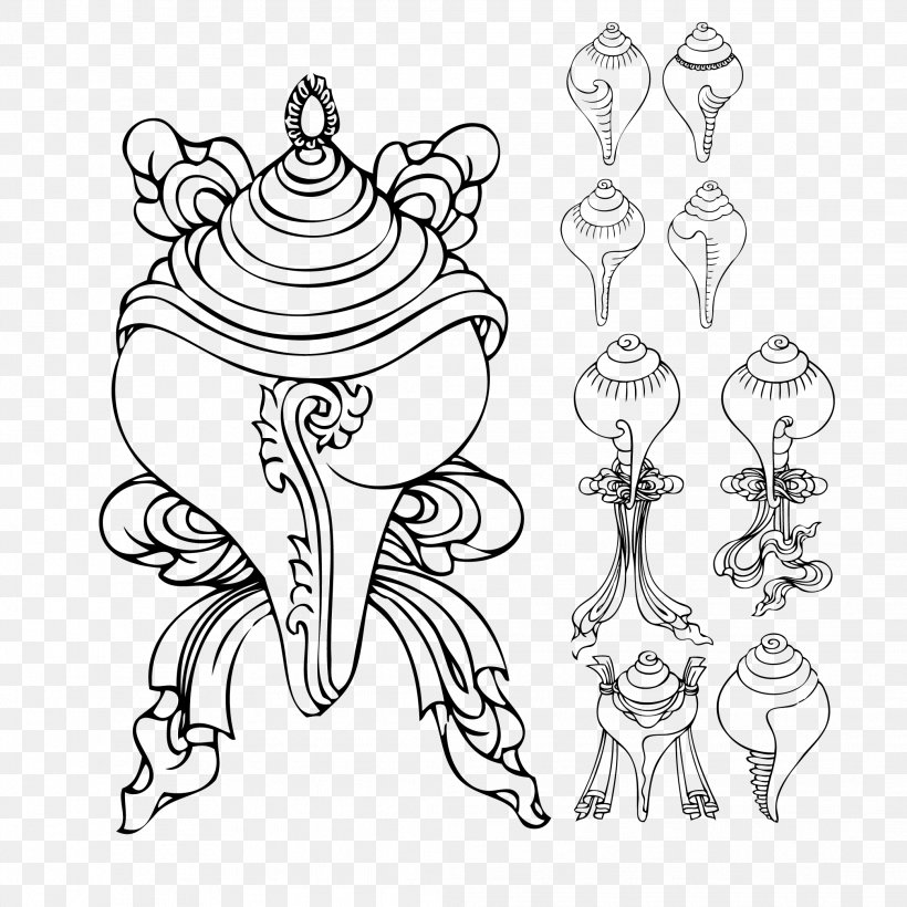 Ashtamangala Symbol Graphic Design, PNG, 2083x2083px, Watercolor, Cartoon, Flower, Frame, Heart Download Free