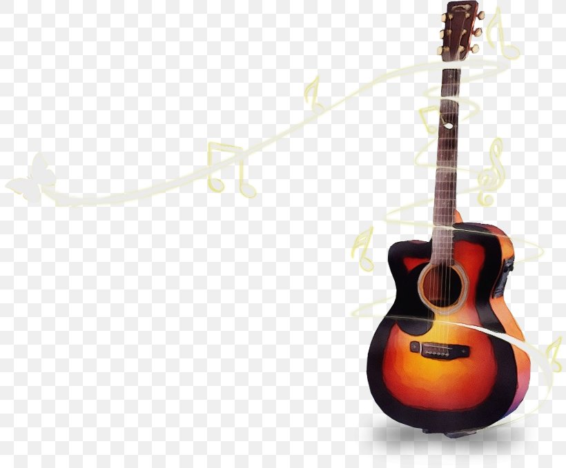 Guitar, PNG, 813x679px, Watercolor, Acoustic Guitar, Acousticelectric Guitar, Guitar, Indian Musical Instruments Download Free