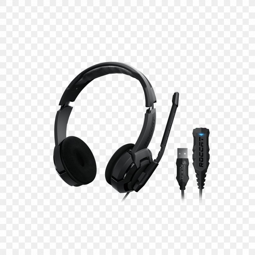 Headphones Headset ROCCAT Kulo Microphone 7.1 Surround Sound, PNG, 1800x1800px, 51 Surround Sound, 71 Surround Sound, Headphones, Audio, Audio Equipment Download Free
