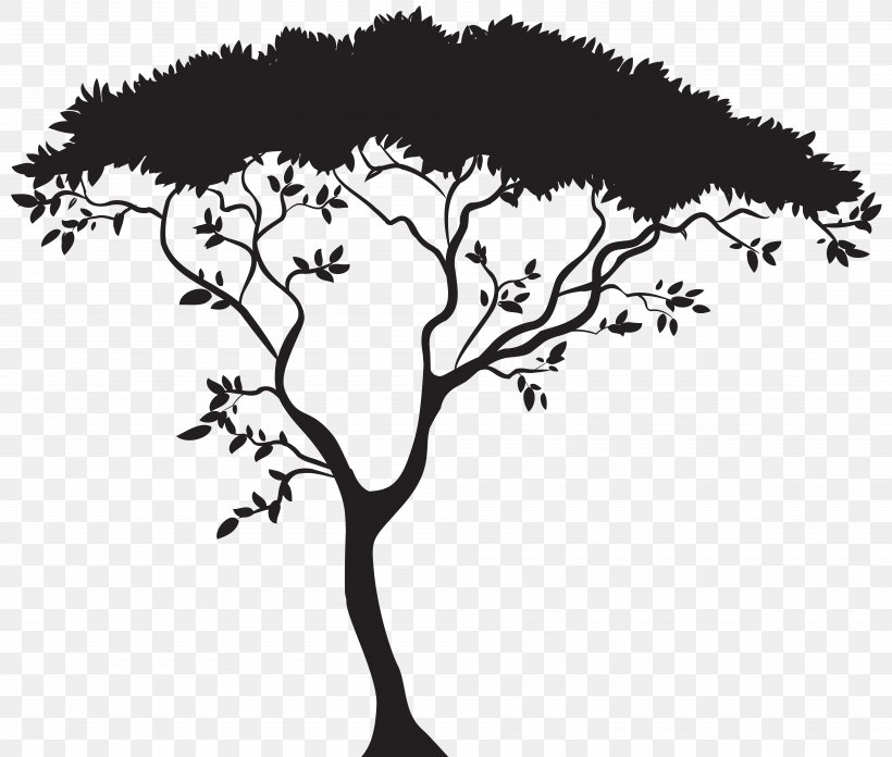 Savanna Clip Art, PNG, 8000x6795px, Tree, Black, Black And White, Blog, Branch Download Free