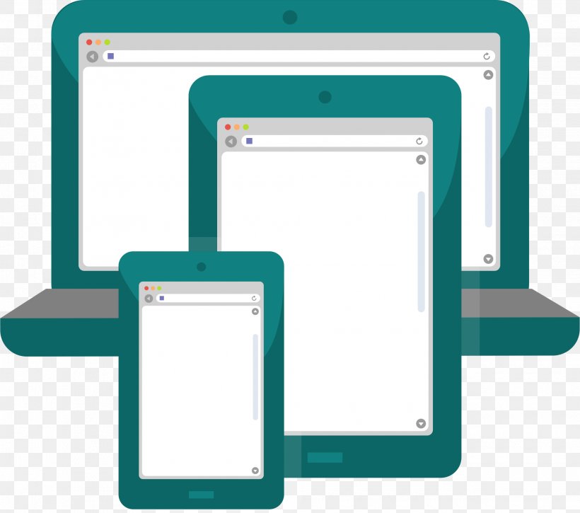 Laptop Responsive Web Design Handheld Devices Mobile Computing Clip Art, PNG, 2030x1796px, Laptop, Area, Blue, Brand, Communication Download Free
