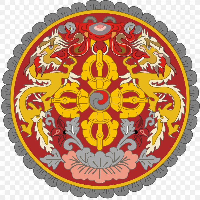National Symbols Of Bhutan Flag Of Bhutan Coat Of Arms Emblem Of Bhutan, PNG, 2000x2000px, Bhutan, Coat Of Arms, Coat Of Arms Of Nigeria, Culture, Dragon Download Free