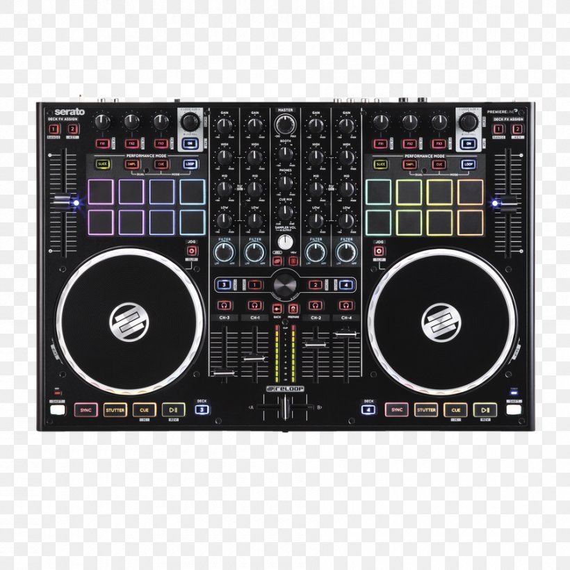 DJ Controller Virtual DJ Disc Jockey Audio Mixers, PNG, 900x900px, Dj Controller, Audio, Audio Equipment, Audio Mixers, Cdj Download Free