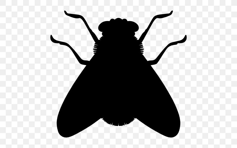 Insect Fly Icon, PNG, 512x512px, Insect, Black And White, Fly, Gnat, Insect Wing Download Free