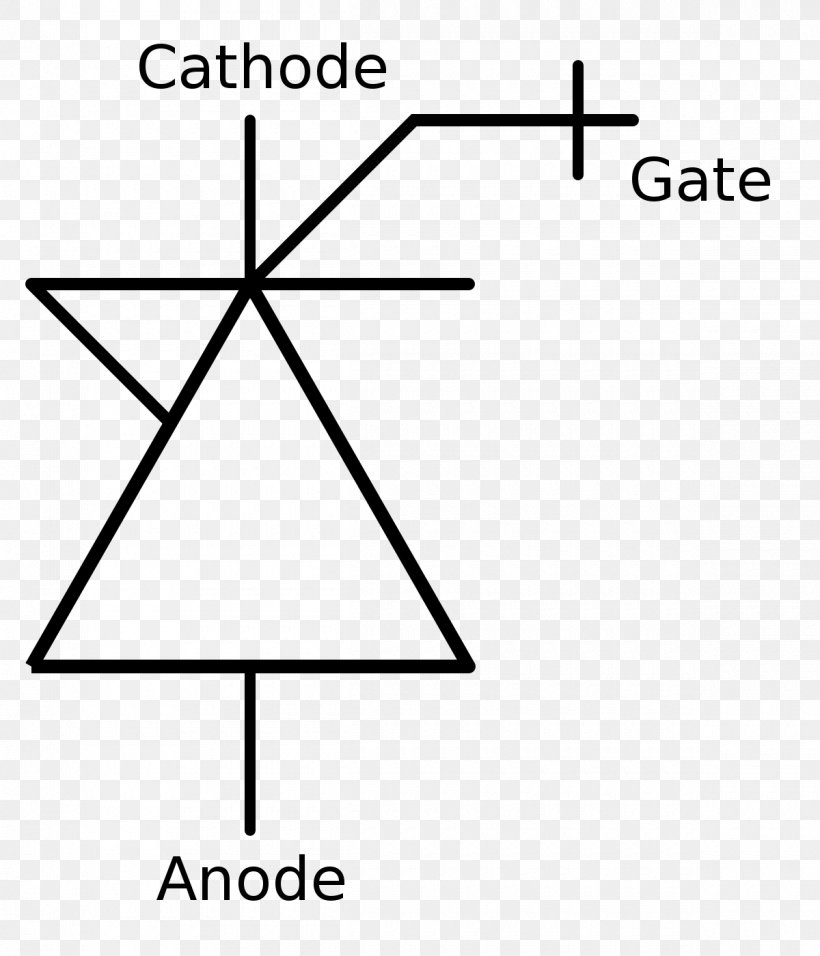 Integrated Gate-commutated Thyristor Electronic Symbol Integrated Circuits & Chips Wiring Diagram, PNG, 1200x1400px, Integrated Gatecommutated Thyristor, Area, Black And White, Brand, Circuit Diagram Download Free