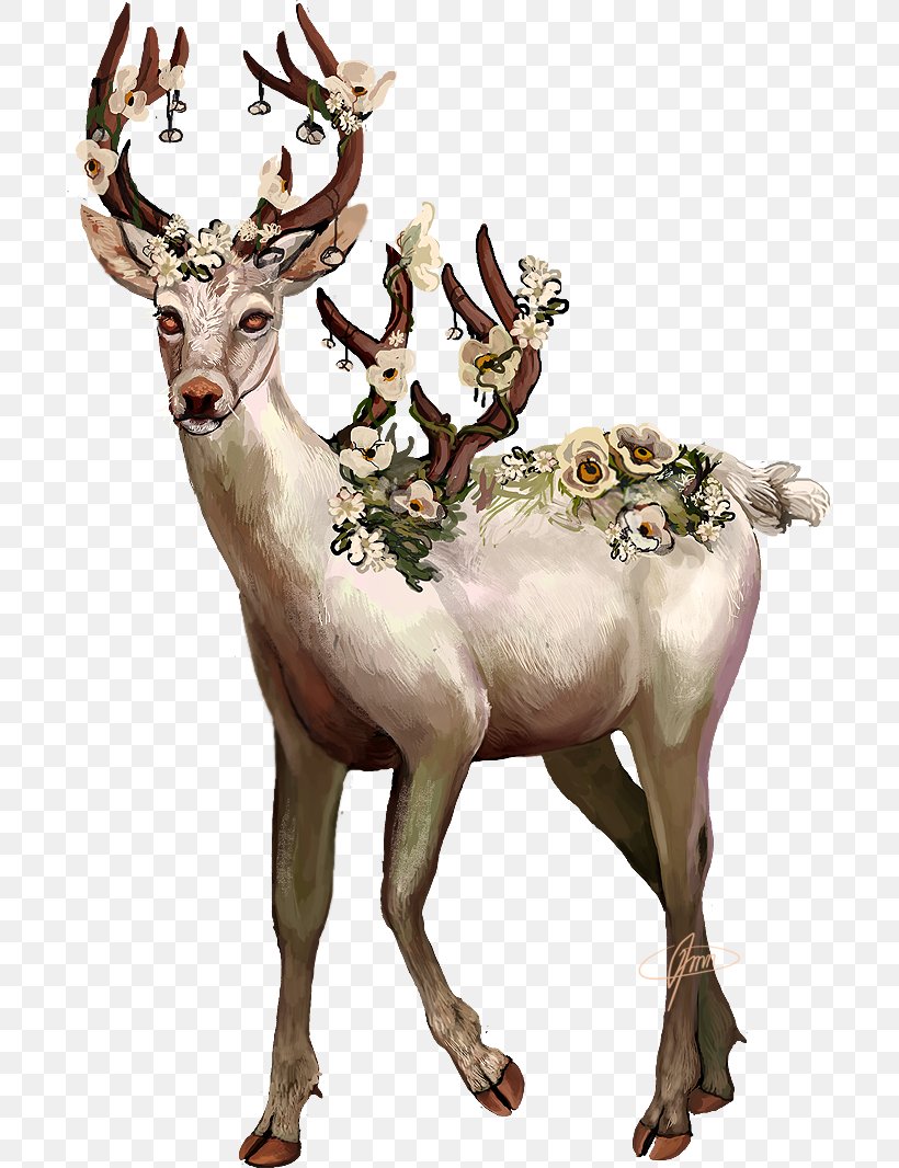 Vector Graphics Reindeer Image Art, PNG, 697x1066px, Deer, Antler, Art, Fauna, Horn Download Free