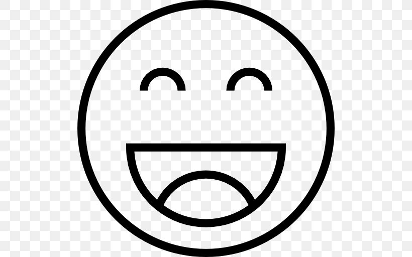 Smiley Emoticon Laughter Face With Tears Of Joy Emoji, PNG, 512x512px, Smiley, Black And White, Drawing, Emoji, Emoticon Download Free