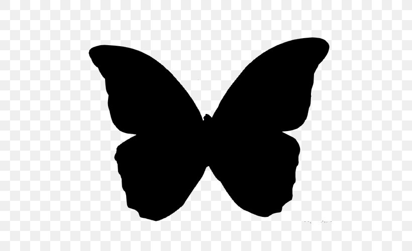 Brush-footed Butterflies Butterfly Silhouette Photography, PNG, 500x500px, Brushfooted Butterflies, Animal, Black, Black And White, Brush Footed Butterfly Download Free