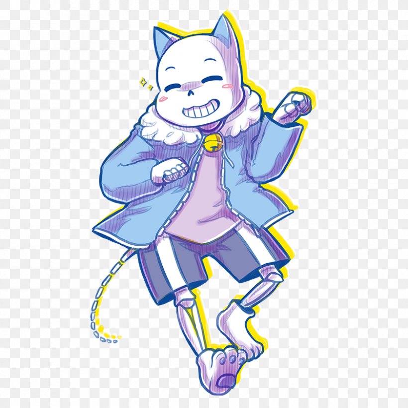 Undertale Cheshire Cat Sans. Kitten, PNG, 840x840px, Undertale, Art, Artwork, Cartoon, Cat Download Free