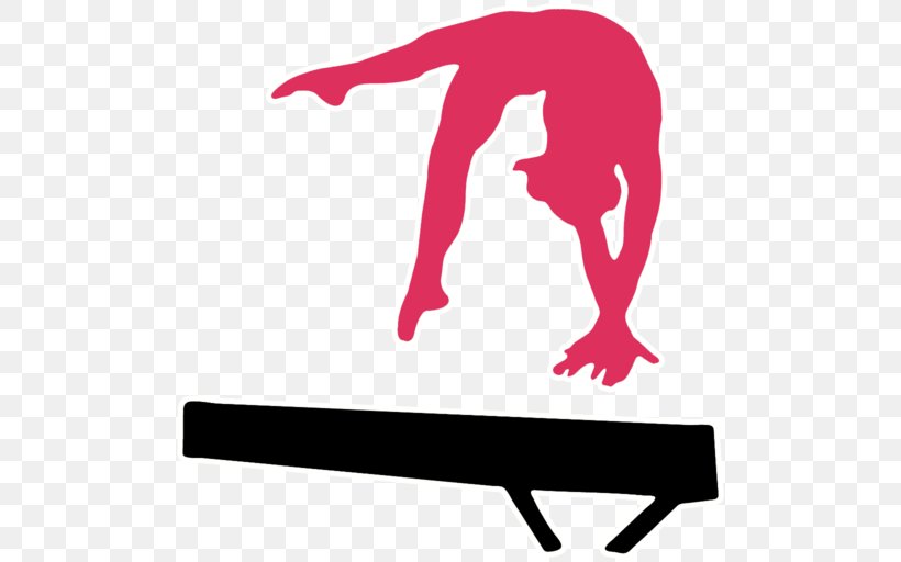 Balance Beam Gymnastics Silhouette Split Vault, PNG, 512x512px, Balance Beam, Area, Gymnastics, Handspring, Handstand Download Free