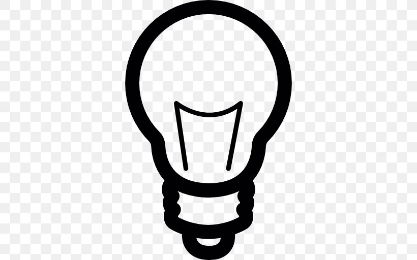 Incandescent Light Bulb Lamp, PNG, 512x512px, Incandescent Light Bulb, Black And White, Drinkware, Electric Light, Electricity Download Free