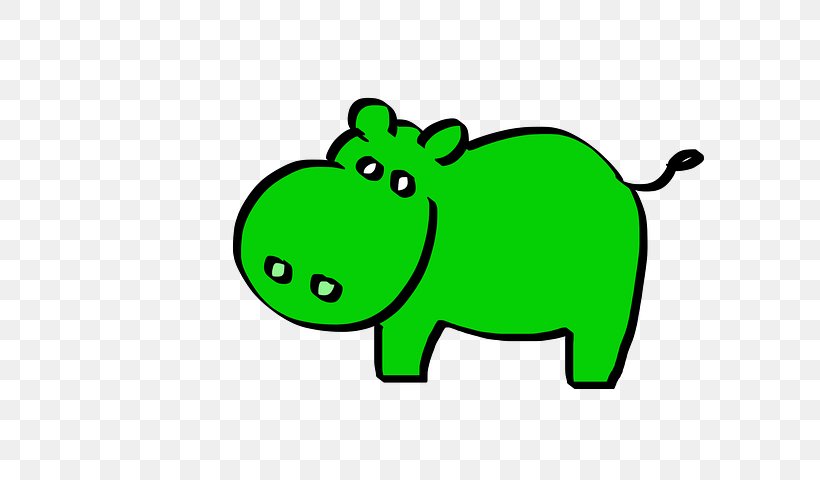 Hippopotamus Pixabay Illustration, PNG, 640x480px, Hippopotamus, Amphibian, Area, Cartoon, Drawing Download Free