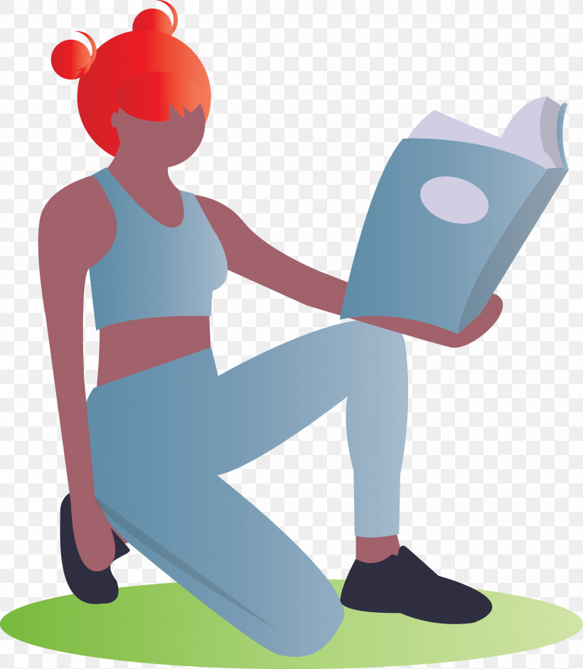 Reading Book Girl Fashion, PNG, 2613x3000px, Reading Book, Balance, Cartoon, Fashion, Girl Download Free