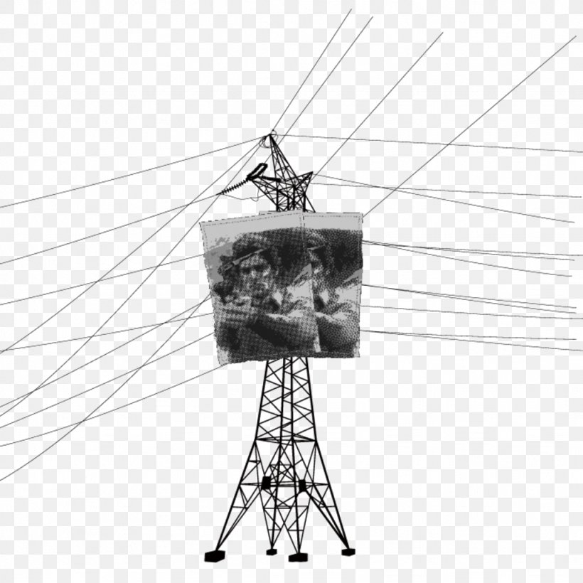 High Voltage Electricity Electric Power Transmission Overhead Power Line, PNG, 1024x1024px, High Voltage, Black And White, Electric Power Transmission, Electrical Supply, Electricity Download Free