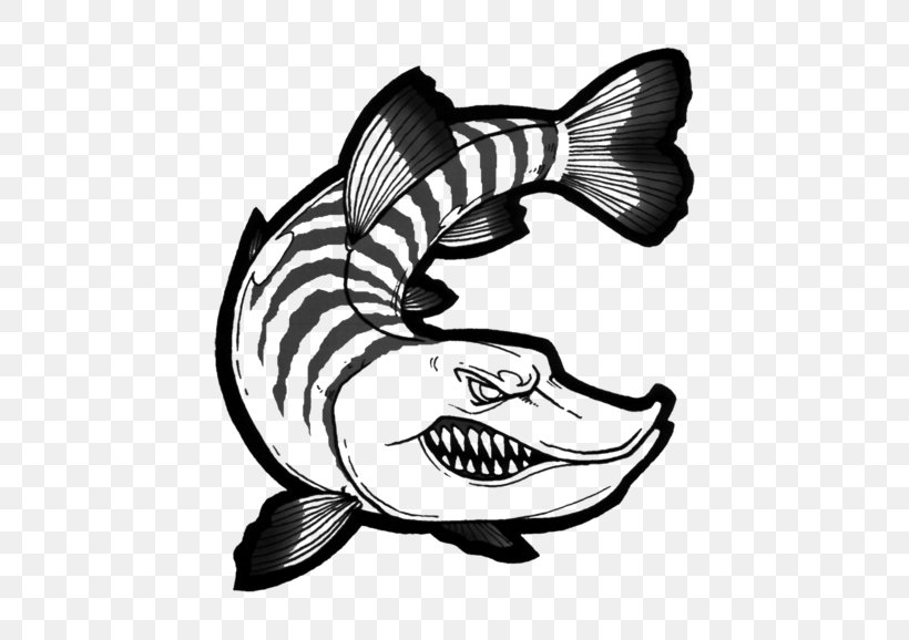 Northern Pike Drawing Recreational Fishing, PNG, 500x578px, Northern Pike, Art, Automotive Design, Black, Black And White Download Free