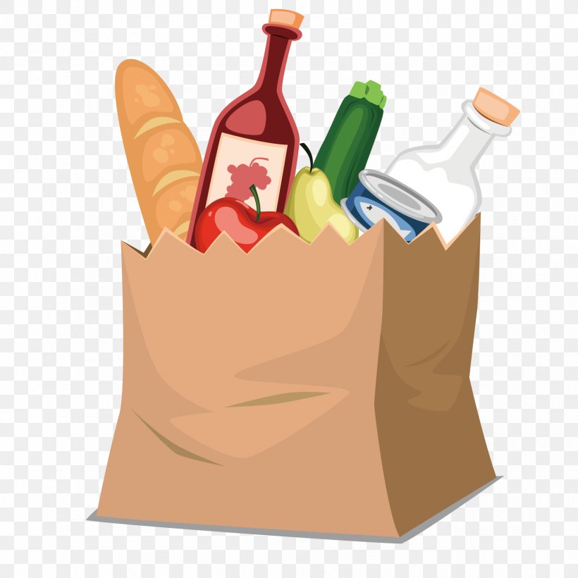 Clip Art Image Vector Graphics Grocery Store, PNG, 1708x1708px, Grocery Store, Bag, Bottle, Drinkware, Finger Download Free