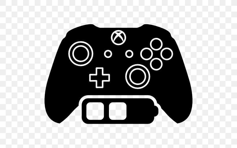 Xbox 360 Controller Xbox One Controller Game Controllers, PNG, 512x512px, Xbox 360 Controller, Black, Black And White, Game Controller, Game Controllers Download Free