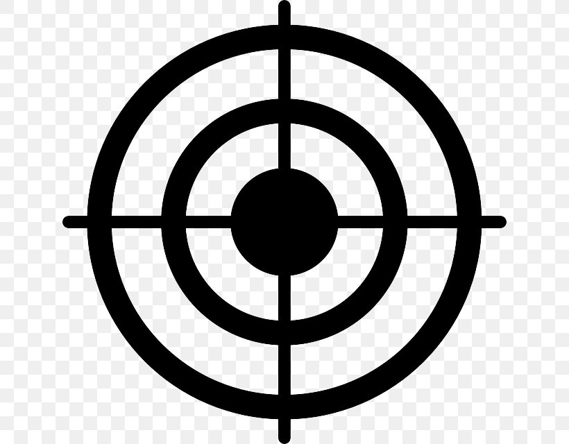 Shooting Target Bullseye Target Corporation Clip Art, PNG, 640x640px, Shooting Target, Area, Black And White, Bullseye, Logo Download Free