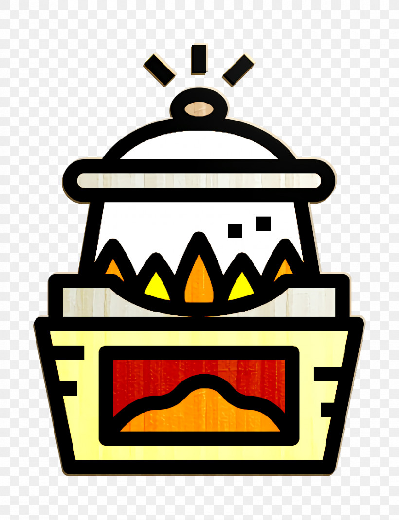 Thai Food Icon Brazier Icon Cooker Icon, PNG, 890x1162px, Thai Food Icon, Brazier Icon, Cooker Icon, Line, Yellow Download Free