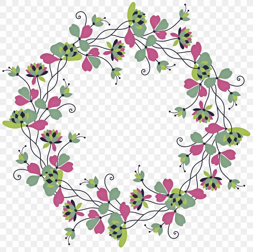 Wreath Cut Flowers Garland, PNG, 3109x3097px, Wreath, Area, Blossom, Branch, Cherry Blossom Download Free