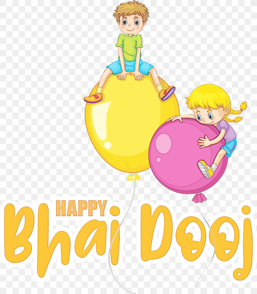 Balloon Cartoon Party Smiley Yellow, PNG, 2616x3000px, Bhai Dooj, Balloon, Cartoon, Happiness, Meter Download Free