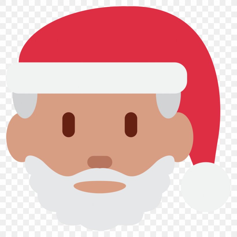 Santa Claus Emoji Christmas Old Santeclaus With Much Delight 絵文字, PNG, 1024x1024px, Santa Claus, Cartoon, Cheek, Chin, Christmas Download Free