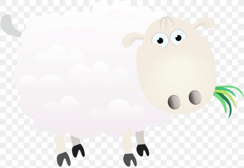 Sheep Clip Art Cartoon Image, PNG, 3000x2074px, Sheep, Animation, Art, Cartoon, Cloud Download Free