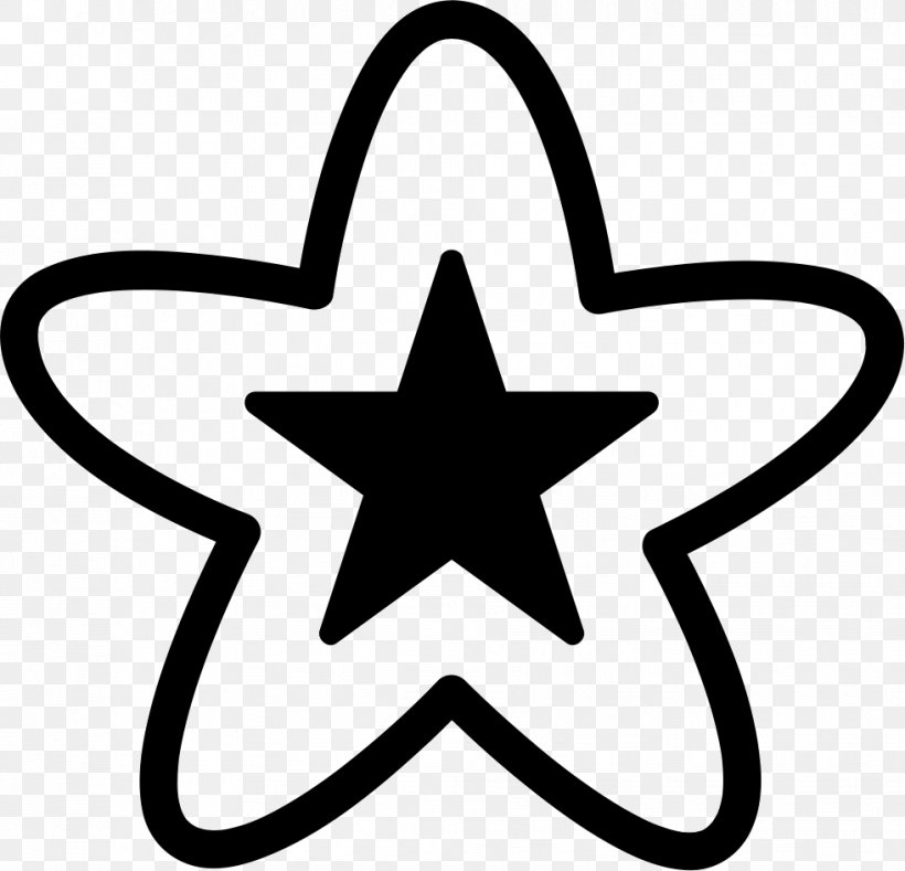 Star Clip Art, PNG, 981x944px, Star, Area, Black And White, Fivepointed Star, Leaf Download Free
