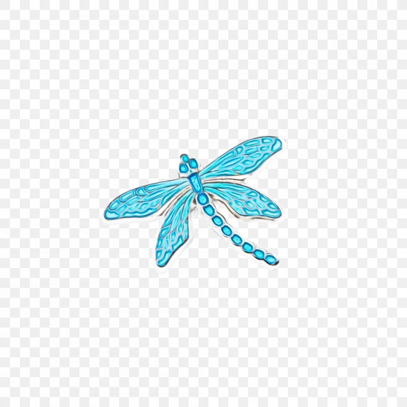 Turquoise Dragonflies And Damseflies Insect Aqua Turquoise, PNG, 1000x1000px, Watercolor, Aqua, Butterfly, Dragonflies And Damseflies, Dragonfly Download Free