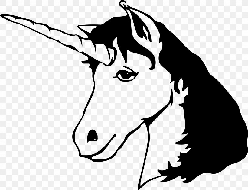 Unicorn Silhouette Clip Art, PNG, 2310x1774px, Unicorn, Art, Black, Black And White, Bridle Download Free