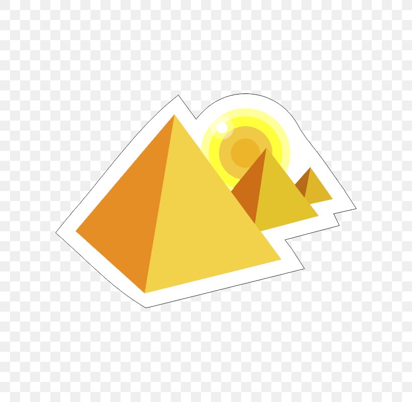 Egyptian Pyramids, PNG, 800x800px, Egyptian Pyramids, Brand, Drawing, Logo, Orange Download Free