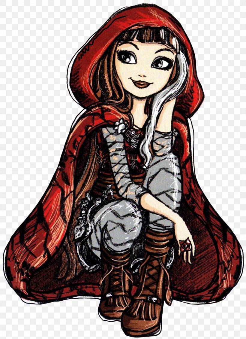 Ever After High Little Red Riding Hood YouTube Drawing, PNG, 1000x1376px, Watercolor, Cartoon, Flower, Frame, Heart Download Free