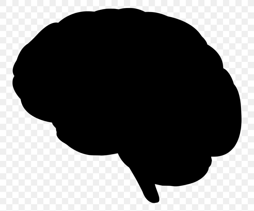 Blue Brain Project Silhouette Clip Art, PNG, 800x682px, Blue Brain Project, Artificial Neural Network, Black, Black And White, Brain Download Free