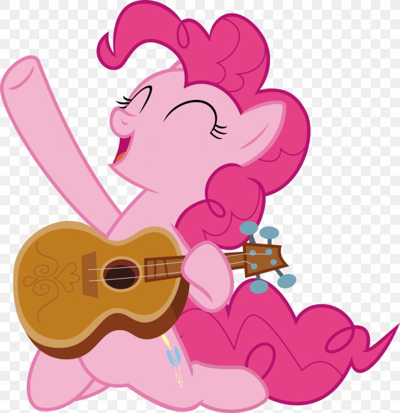 Pinkie Pie Rarity Rainbow Dash Twilight Sparkle Guitar, PNG, 1024x1057px, Watercolor, Cartoon, Flower, Frame, Heart Download Free