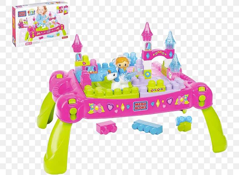 Table Mega Brands Mega Bloks First Builders Lil' Princess Shimmering Palace Tubtown Toy Block フィッシャープライス メガブロック CNM42, PNG, 745x600px, Table, Baby Toys, Construction Set, Mega Brands, Mega Brands America Download Free