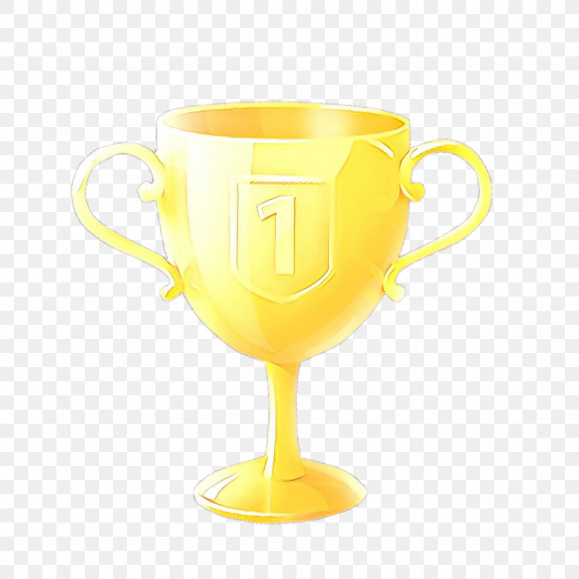 Trophy, PNG, 2048x2048px, Yellow, Cup, Drinkware, Glass, Mug Download Free