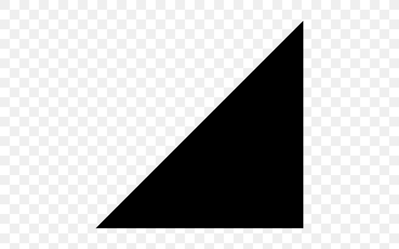 Right Triangle Arrow, PNG, 512x512px, Triangle, Black, Black And White, Brand, Cdr Download Free