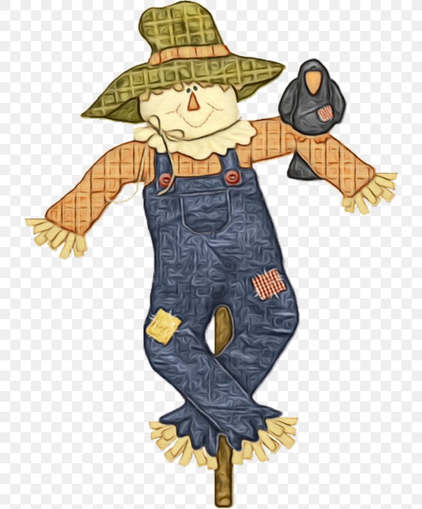 Scarecrow Cartoon Scarecrow Clip Art Fictional Character, PNG, 728x989px, Watercolor, Agriculture, Cartoon, Costume, Costume Design Download Free
