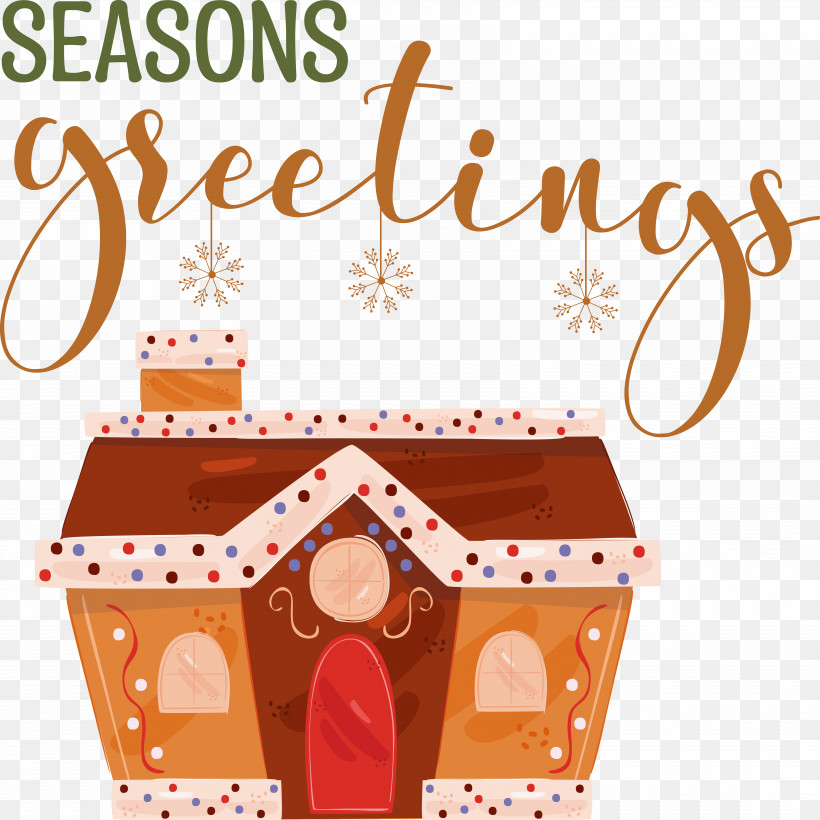 Seasons Greetings, PNG, 6760x6767px, Seasons Greetings, Gingerbread, Merry Christmas Download Free