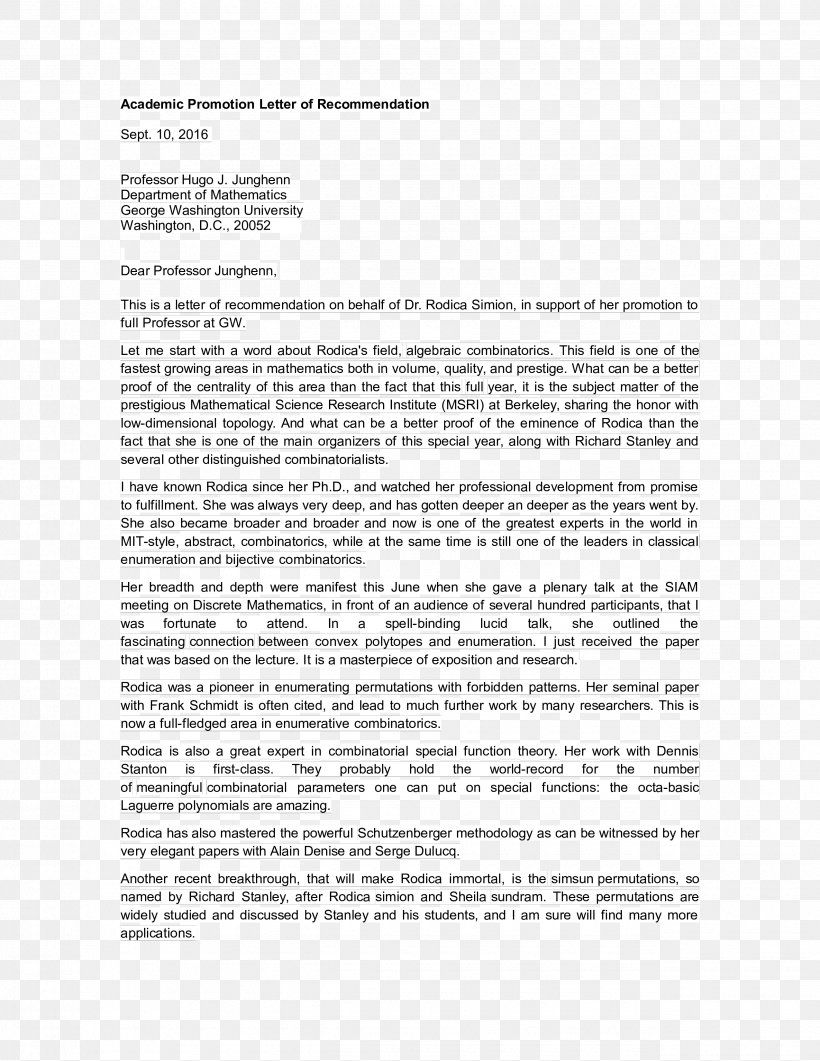 Letter Of Recommendation Cover Letter Template Promotion Png 2550x3300px Letter Of Recommendation Area Business Letter Cover