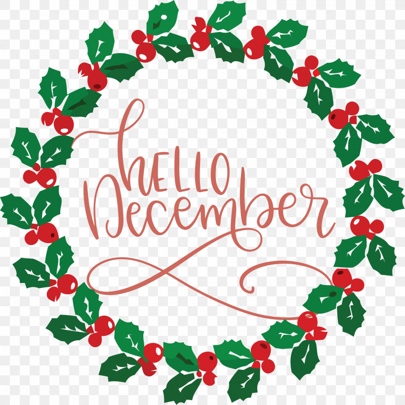 Hello December Winter, PNG, 2998x3000px, Hello December, Advent Calendar, Bauble, Christmas And Holiday Season, Christmas Day Download Free