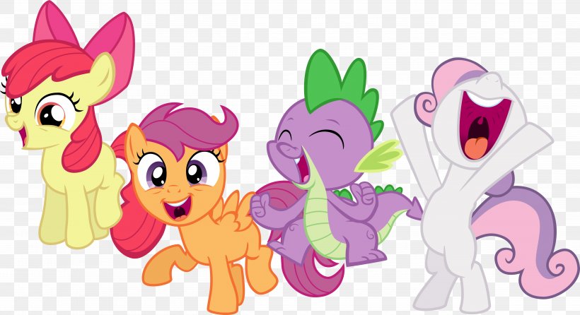 Pony Spike Crusades Scootaloo Cutie Mark Crusaders, PNG, 5000x2721px, Watercolor, Cartoon, Flower, Frame, Heart Download Free