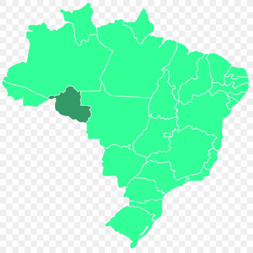 Brazil Royalty-free Blank Map, PNG, 2000x2000px, Brazil, Area, Blank Map, Ecoregion, Green Download Free