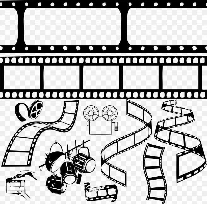 Cinema Film Photography Clapperboard, PNG, 7202x7130px, Watercolor, Cartoon, Flower, Frame, Heart Download Free
