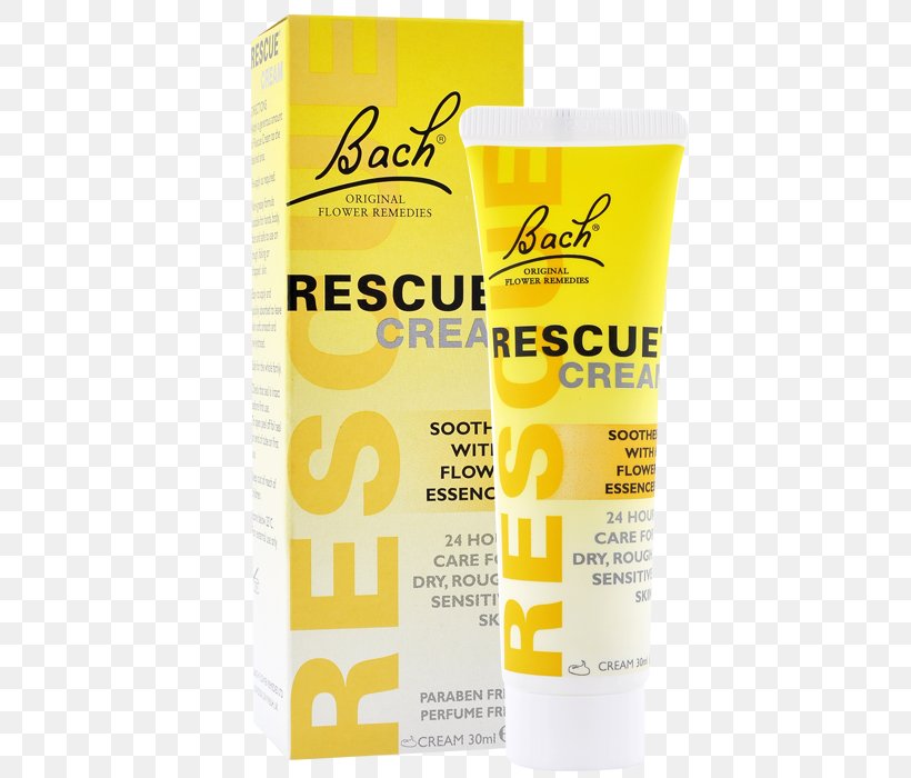 Bach Rescue Cream Lotion Sunscreen Bach Flower Remedies, PNG, 700x700px, Cream, Bach Flower Remedies, Edward Bach, Lotion, Skin Care Download Free