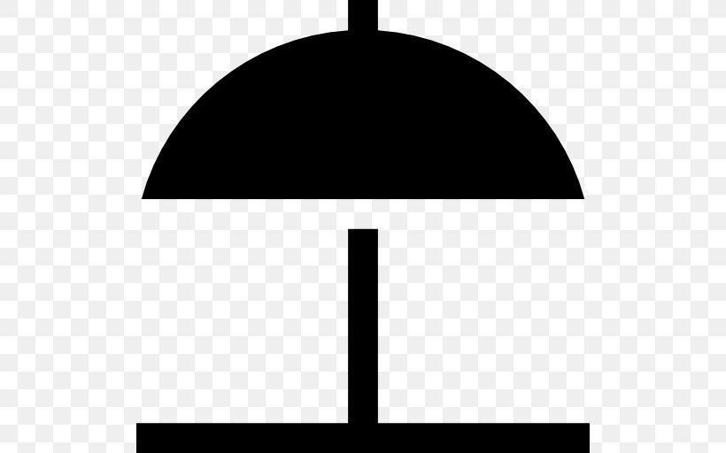 Beach Umbrella, PNG, 512x512px, Symbol, Black, Black And White, Brand, Monochrome Download Free