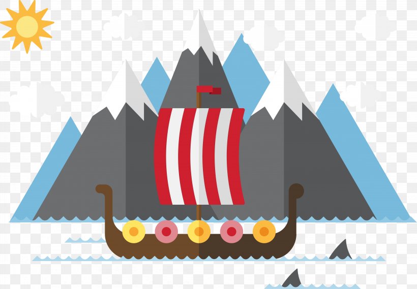 Scandinavia Viking Age Viking Ships, PNG, 4498x3123px, Scandinavia, Boat, Brand, Flat Design, Longship Download Free