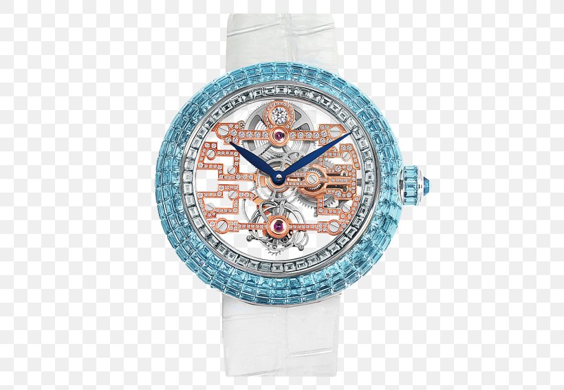 Watch Jewellery Clock Jacob & Co Tourbillon, PNG, 443x567px, Watch, Aqua, Bracelet, Brilliant, Chronograph Download Free